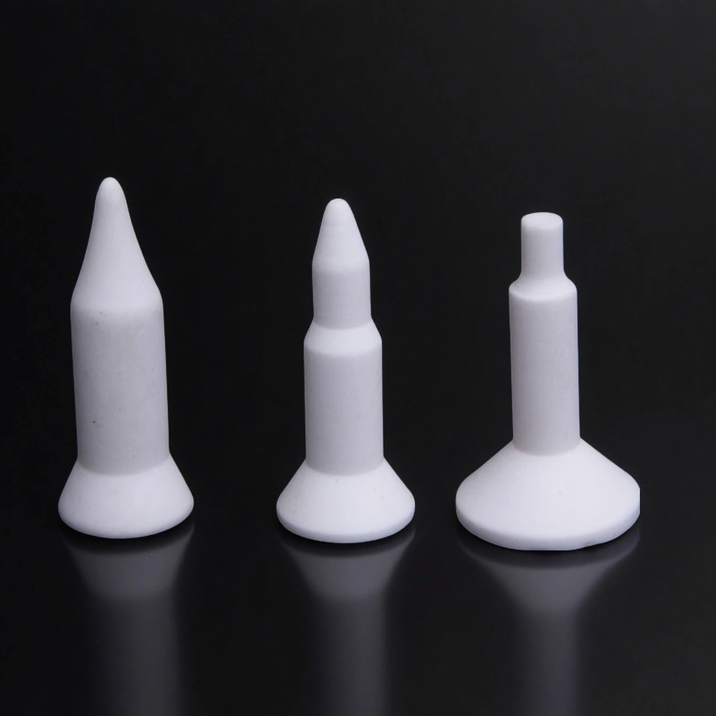 polished and ground finish ceramic pins