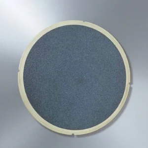 Top view of SiC vacuum chuck with custom hole pattern