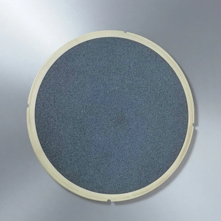 Top view of SiC vacuum chuck with custom hole pattern