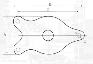size for fish shaped plate