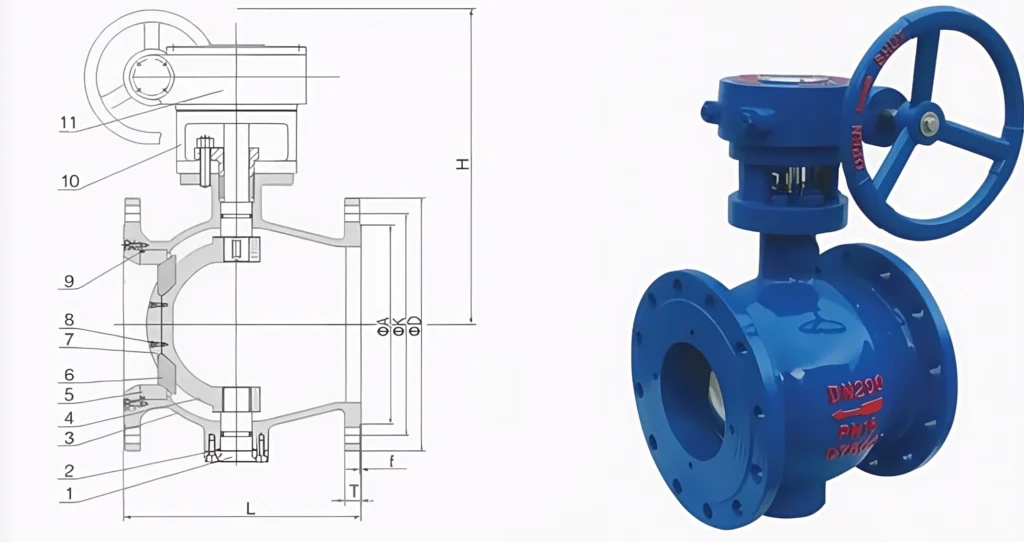 size of ball valve 2