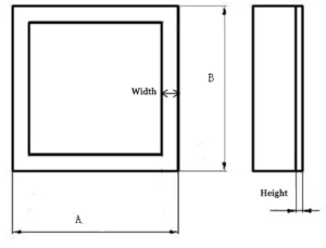 square Alumina Ceramic Frame