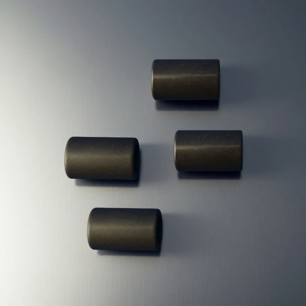 straight black alumina tube with closed end