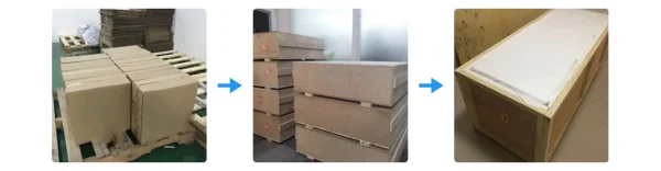 Protective packaging for zirconia ceramic flat strips