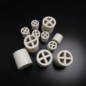 Alumina Raschig Rings in Packed Column