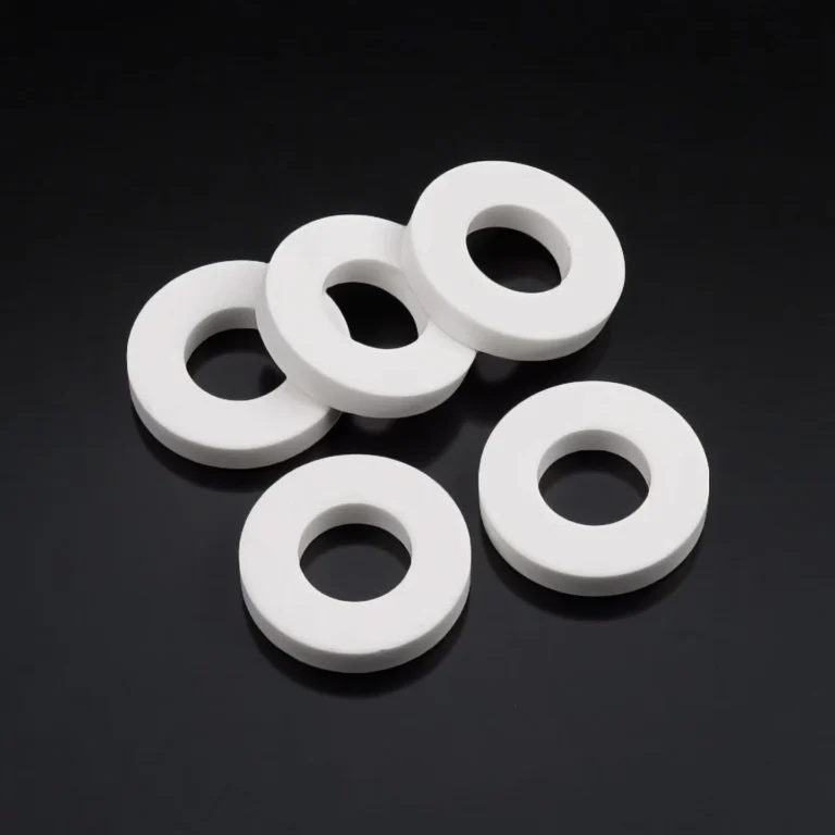 Polished and raw surface alumina washers for industrial use