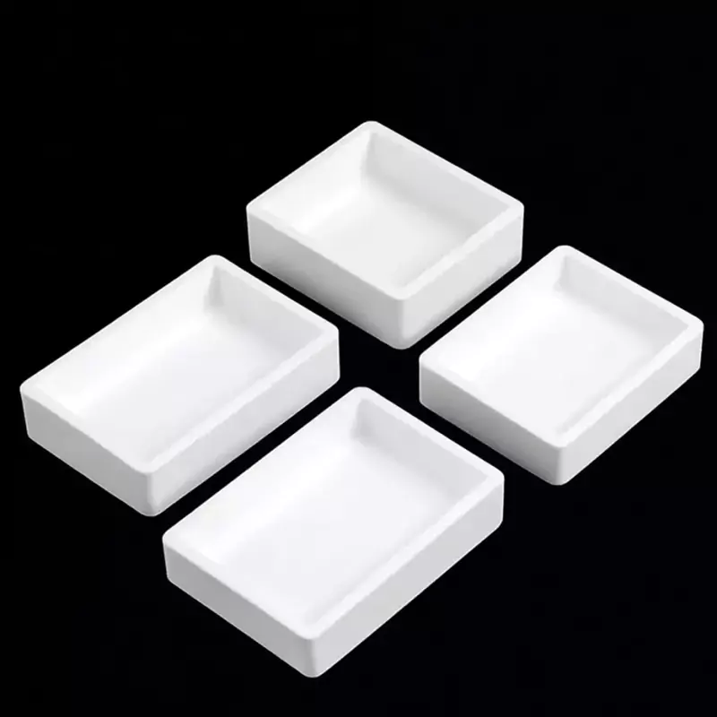 Precision-Lab Rectangular Zirconia Crucible for Scientific Applications