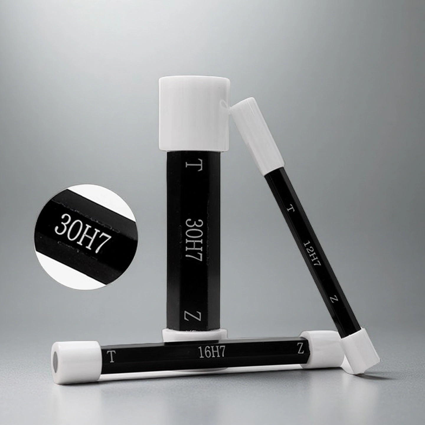 Zirconia ceramic plug gauge used in aerospace component inspection