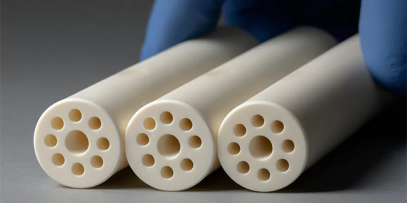 9-hole alumina ceramic tube in gas system