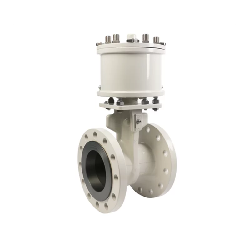 Abrasion-Control Pneumatic Zirconia Ceramic Double Disc Gate Valve for Power Systems