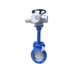 Automated Sealing Electric Actuated ZrO2 Ceramic Knife Gate Valve for Industrial Fluids