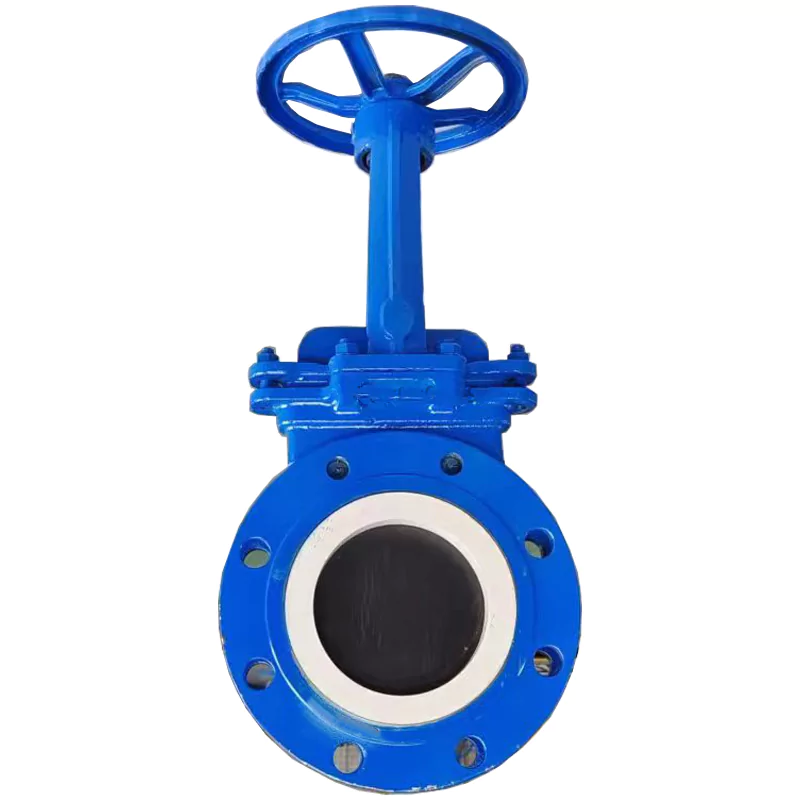Compact-Design Manual Zirconia Ceramic Knife Gate Valve for Mining Pipelines