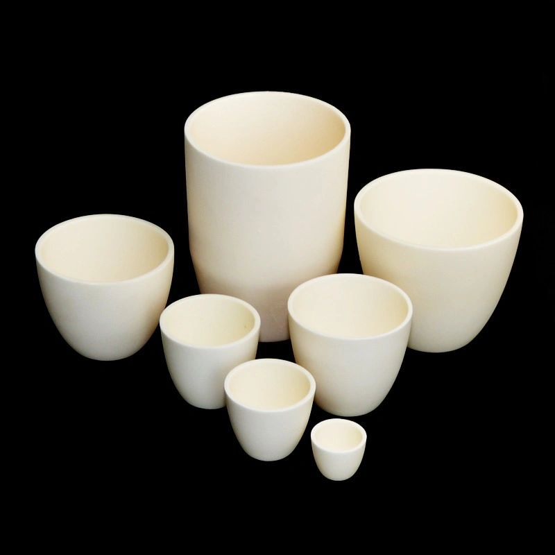 Conical alumina crucible, tapered wall, 100 ml