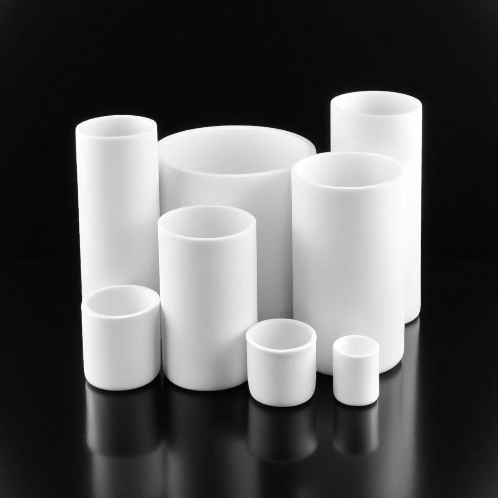 Cylindrical alumina crucible, high-form, 100 ml