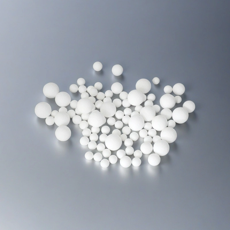 ADCERAX alumina balls (Al₂O₃ ceramic balls) in multiple diameters, used as activated adsorbents, inert catalyst support media, and grinding media for ball mills