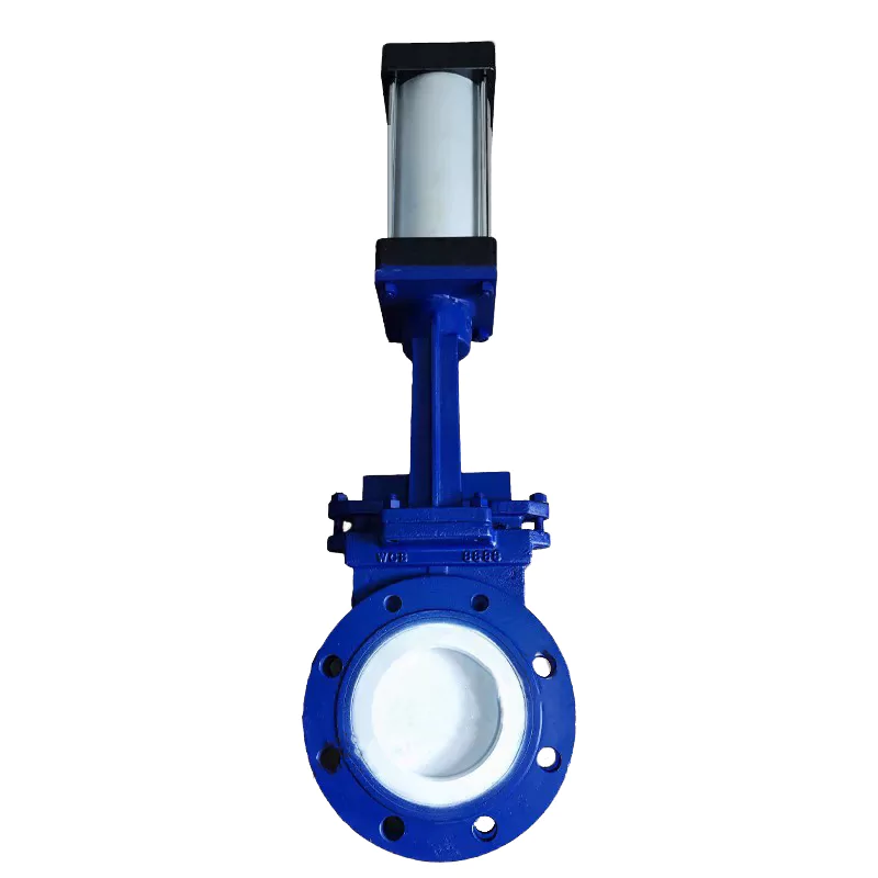 Maintenance-Saving Pneumatic Zirconia Ceramic Knife Gate Valve for Utility Networks