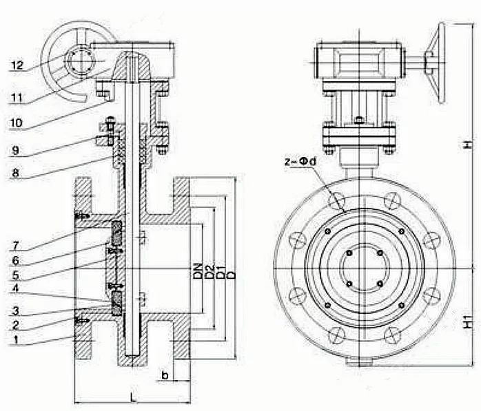 Specifications of Manual Zirconia Ceramic Butterfly Valve