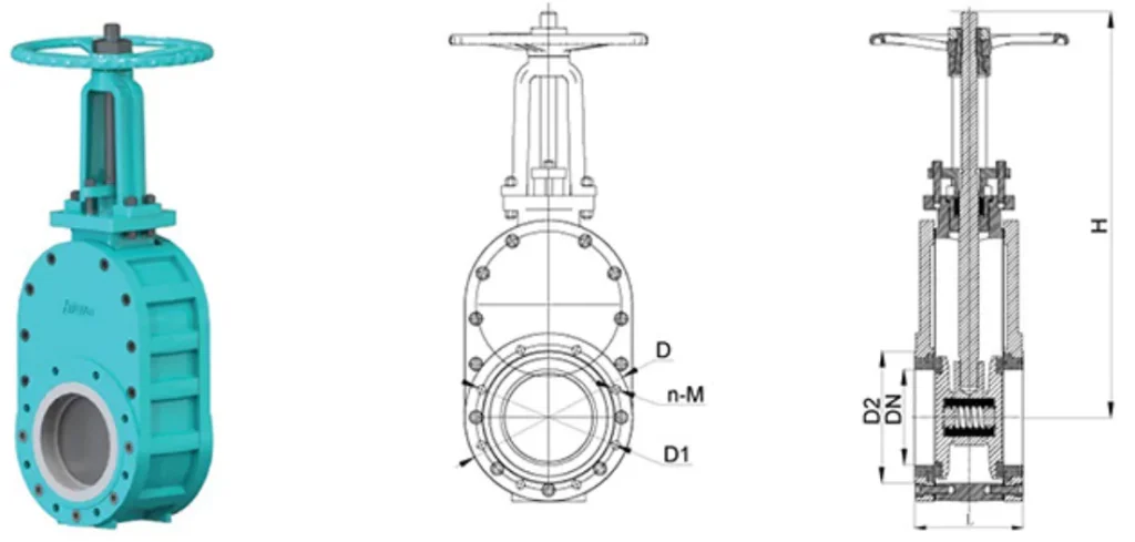Specifications of Manual Zirconia Ceramic Double Disc Gate Valve