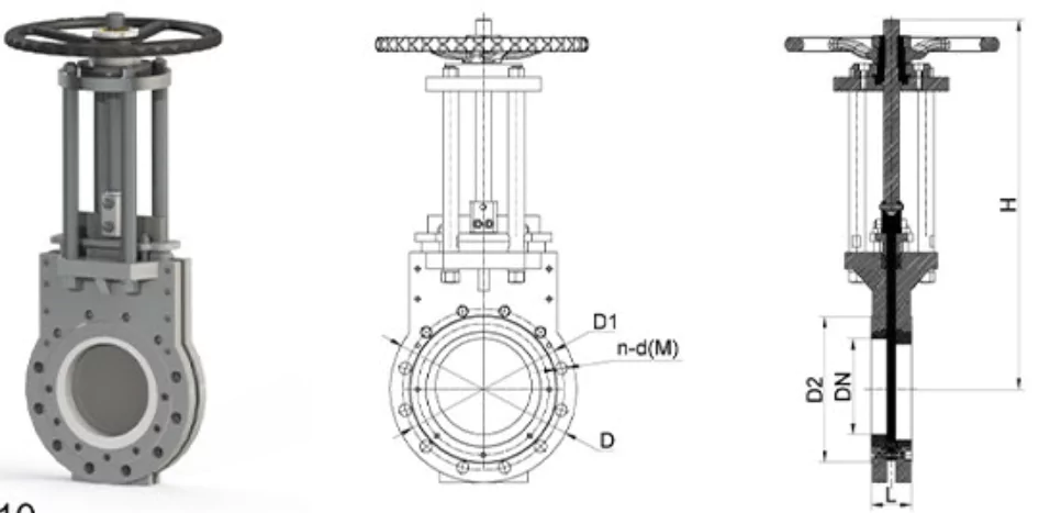 Specifications of Manual Zirconia Ceramic Knife Gate Valve