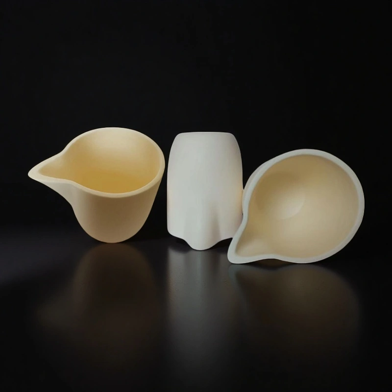 Spouted alumina crucible, 150 ml