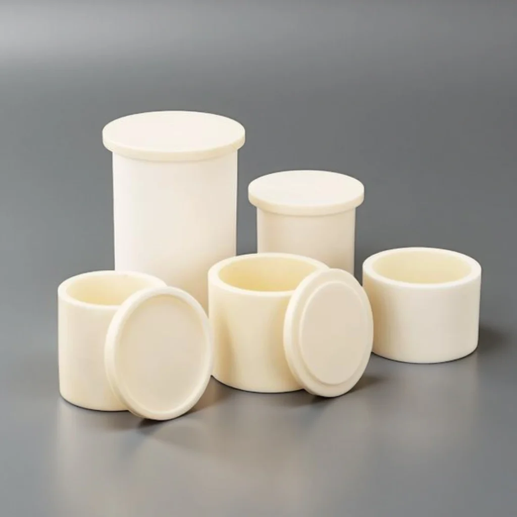 alumina crucible material of body with lid