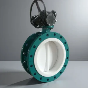DN200 wafer-type alumina ceramic butterfly valve with ceramic disc and seat