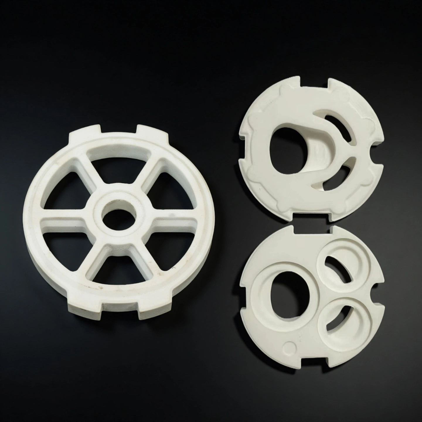 alumina ceramic valve disc and seat pair for butterfly valve sealing