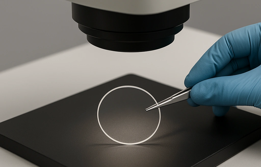 Inspection transparent ceramic