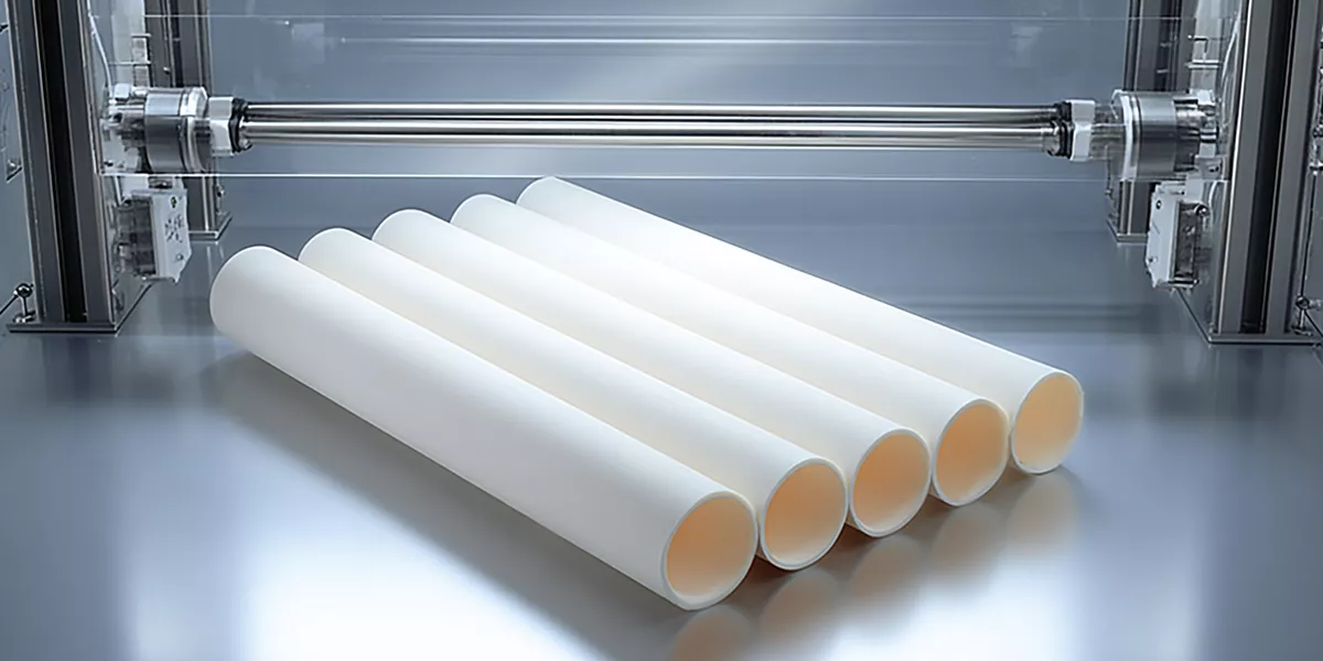 Precision testing of alumina tube for corrosion resistance in chemical lab