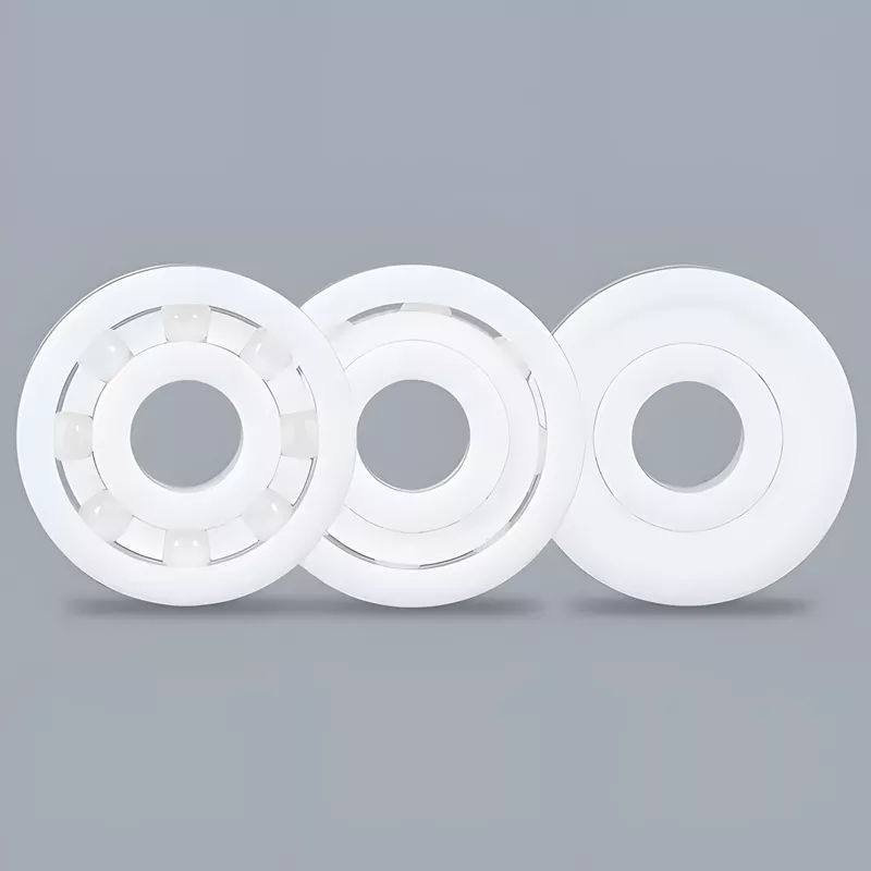 Axial-Rigidity Zirconia Ceramic Angular Contact Ball Bearing for Toolpath Control