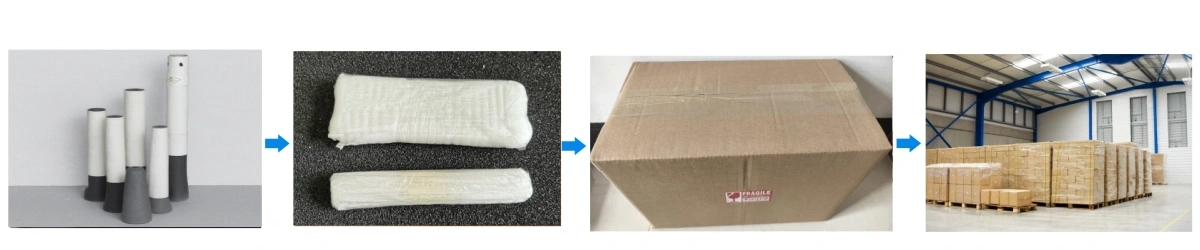 Fused Quartz Ceramic Nozzle Packaging