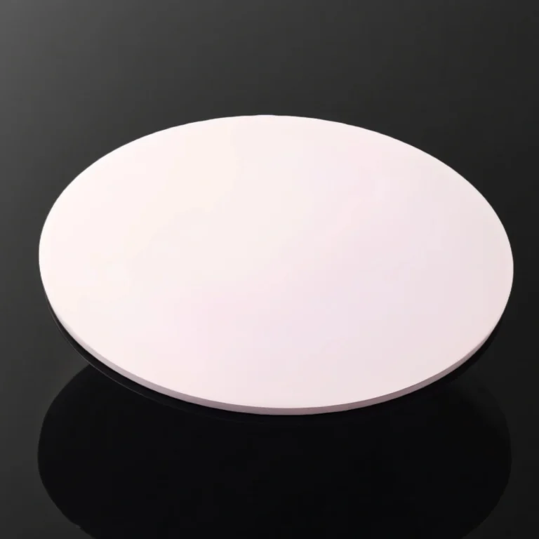 Alumina ceramic grinding disc mounted on precision lapping machine table
