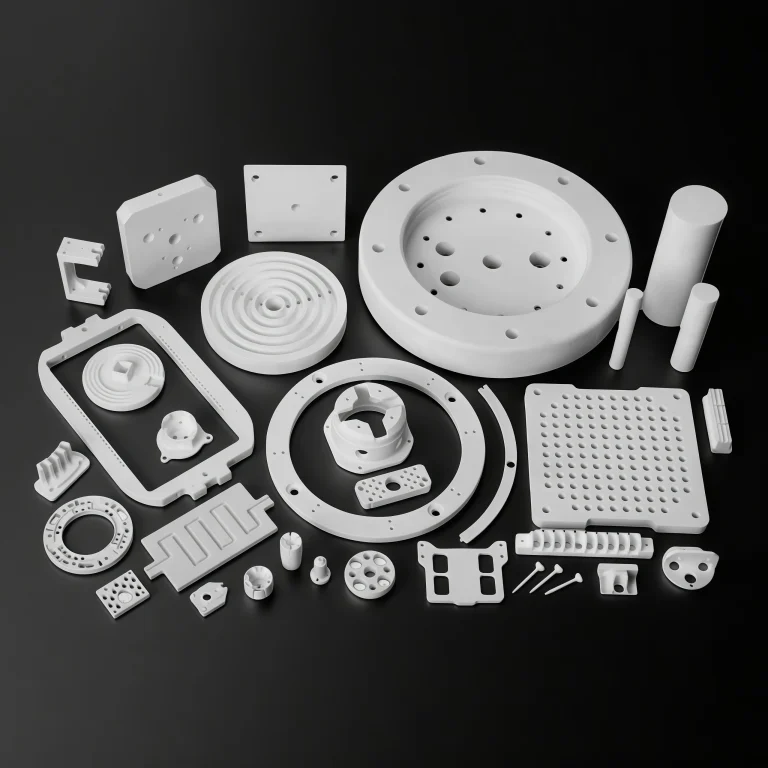 Alumina Ceramic Insulator Base – Hole Pattern Detail