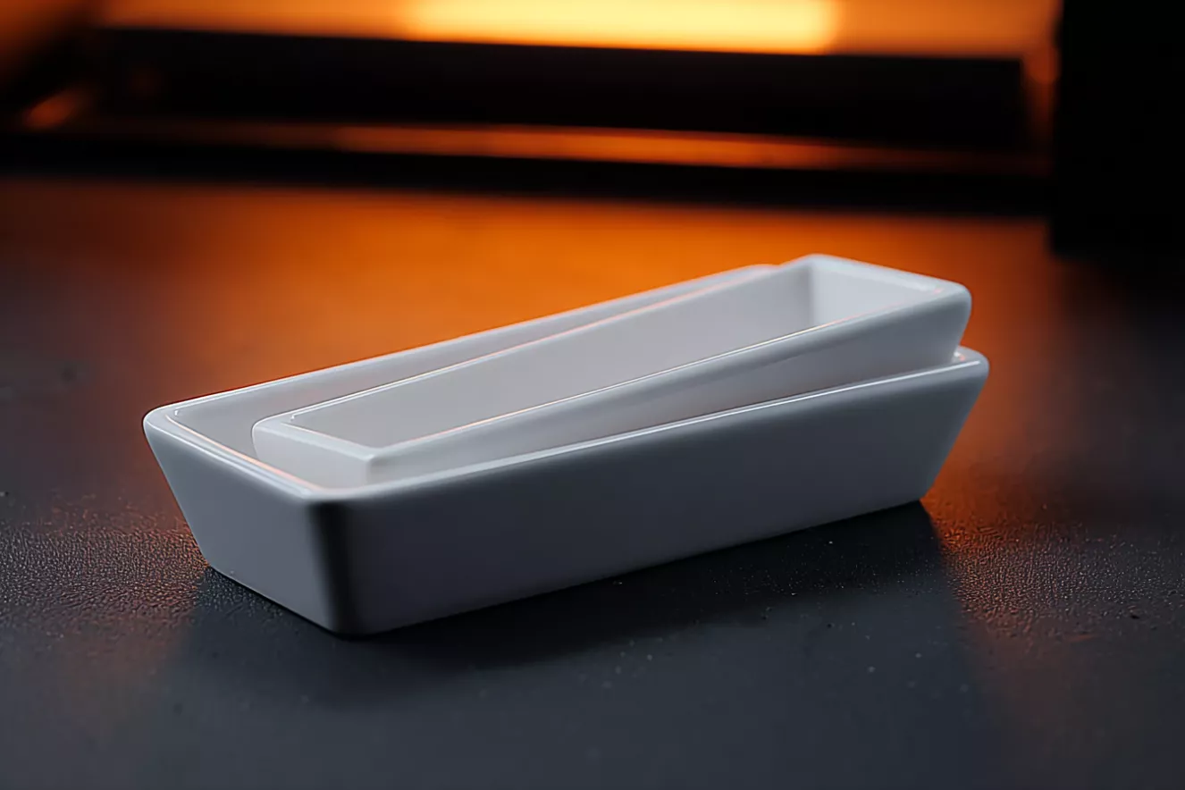 Alumina Crucible Boat in Thermal Material Research for Material Synthesis