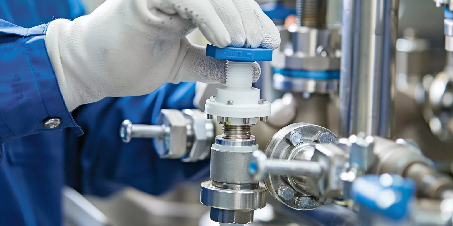 Alumina ceramic components during installation in food processing equipment