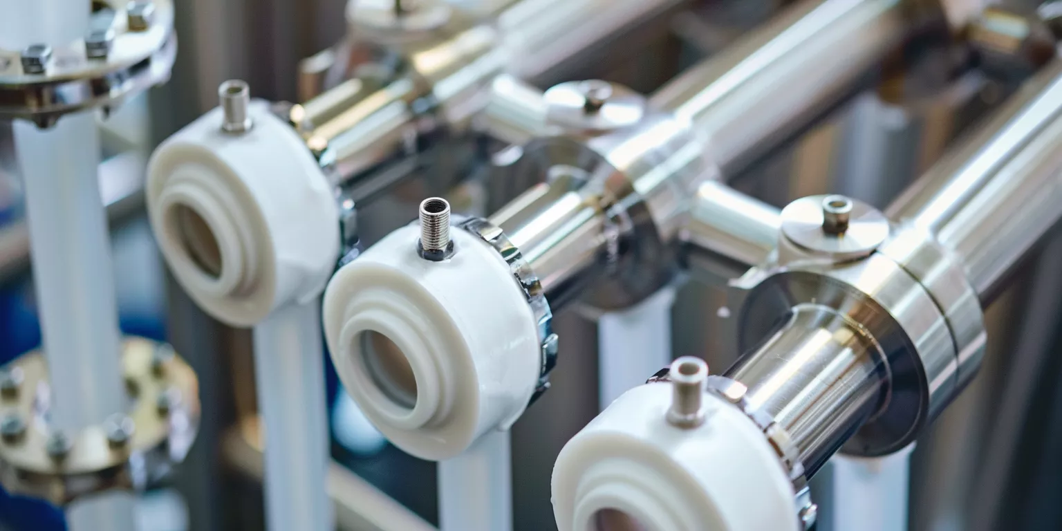 Alumina ceramic filtration and valve components in hygienic food processing equipment