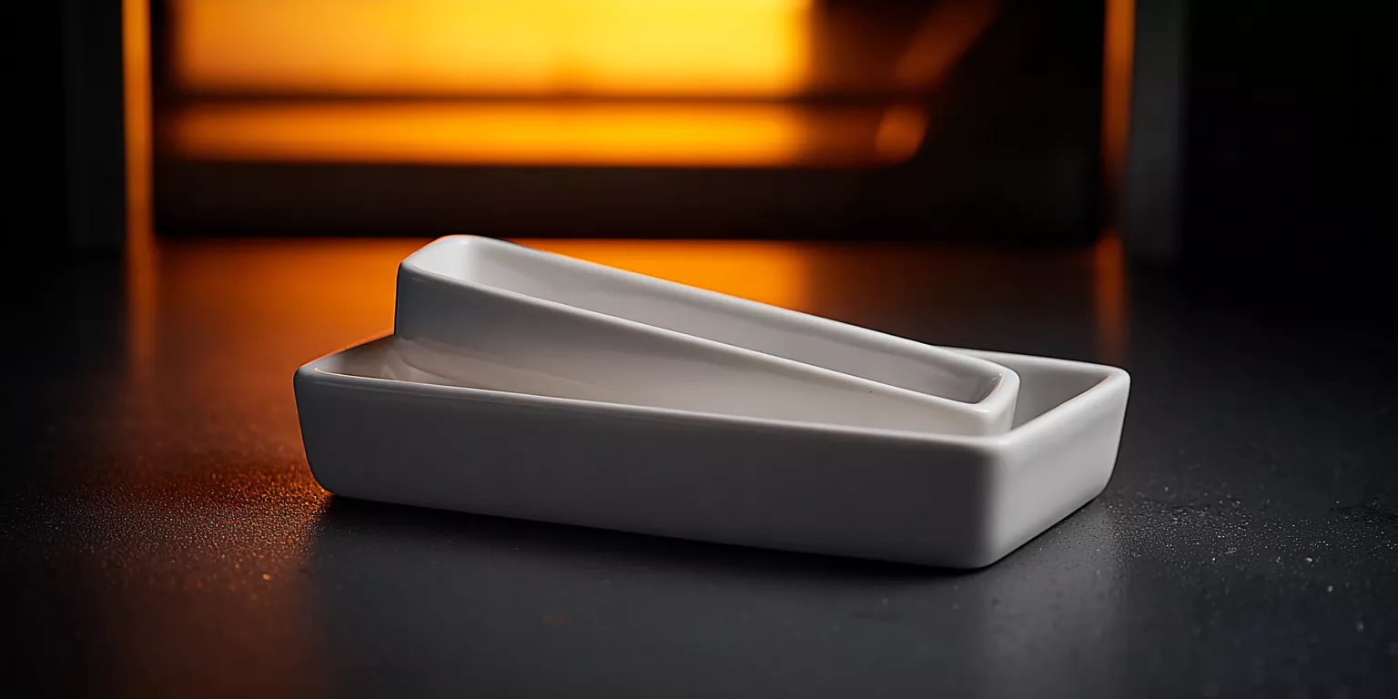 Alumina crucible boat thermal shock handling in laboratory furnace Alumina crucible boat thermal shock handling in laboratory furnace