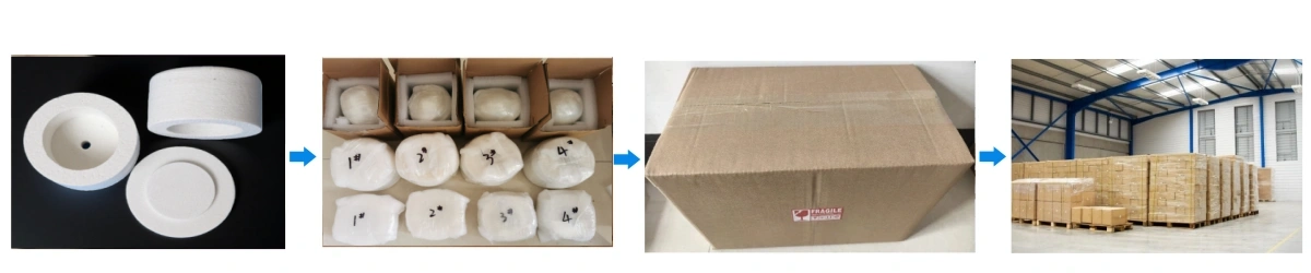 Aluminum Silicate Fiber Shaped Parts Packaging