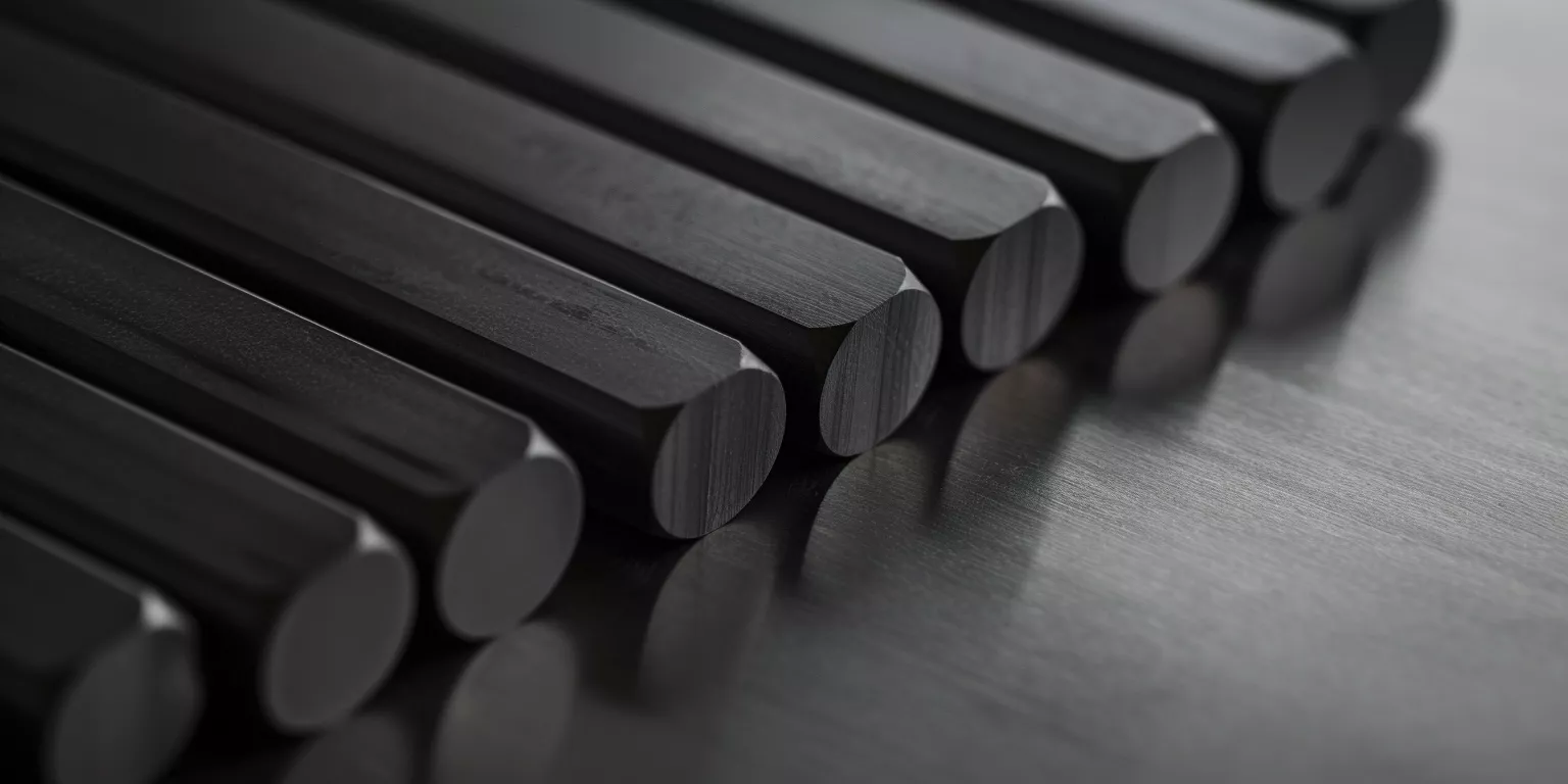 Black alumina ceramic rods for chemical equipment fixtures