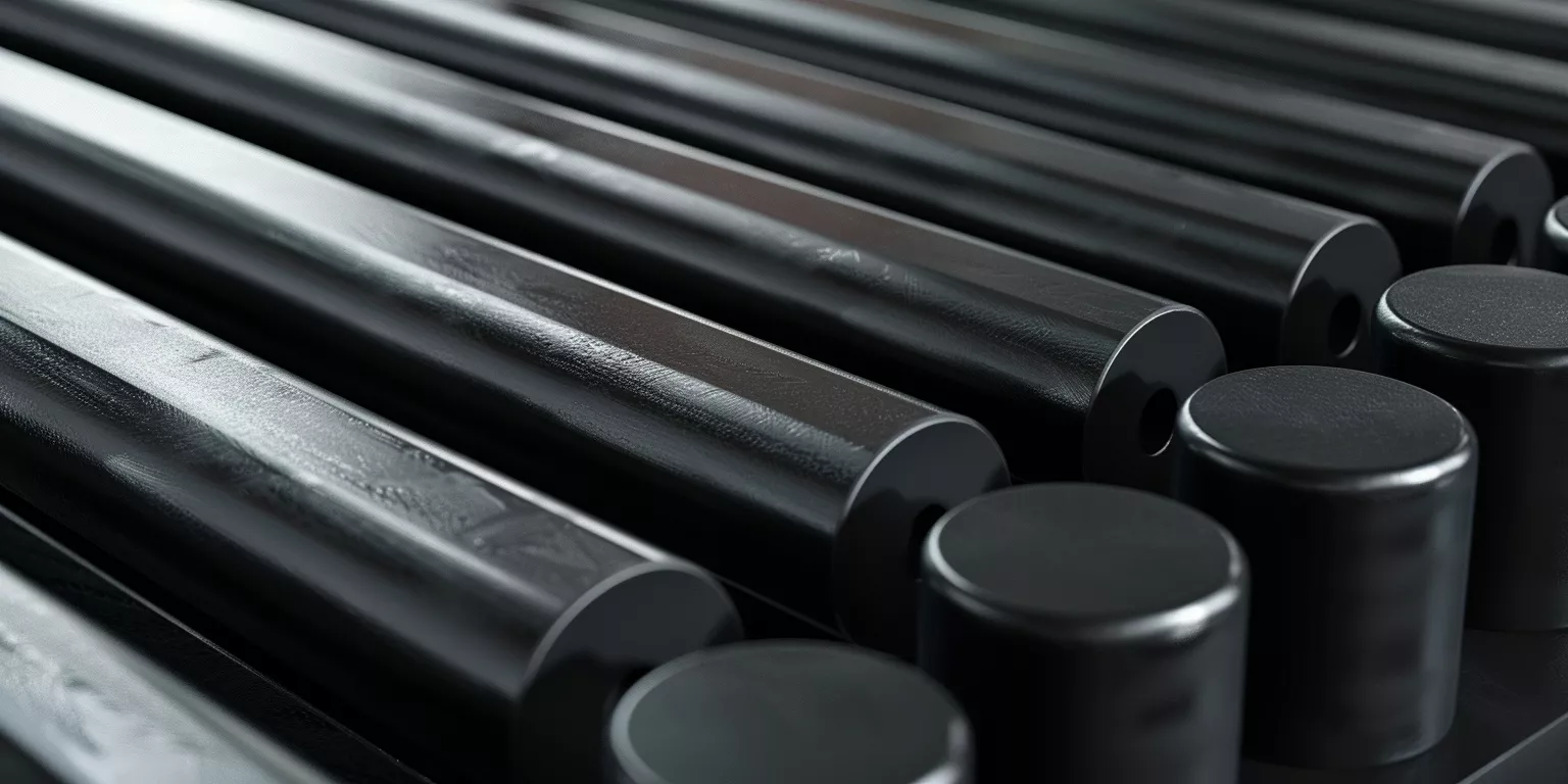 Black alumina ceramic rods used in precision mechanical motion assembly Black alumina ceramic rods used in precision mechanical motion assembly