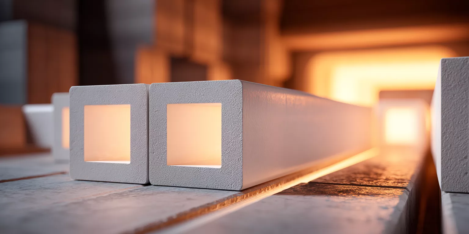 Corundum Square Tubes for Furnace, Kiln, and Heat-Treatment Structures