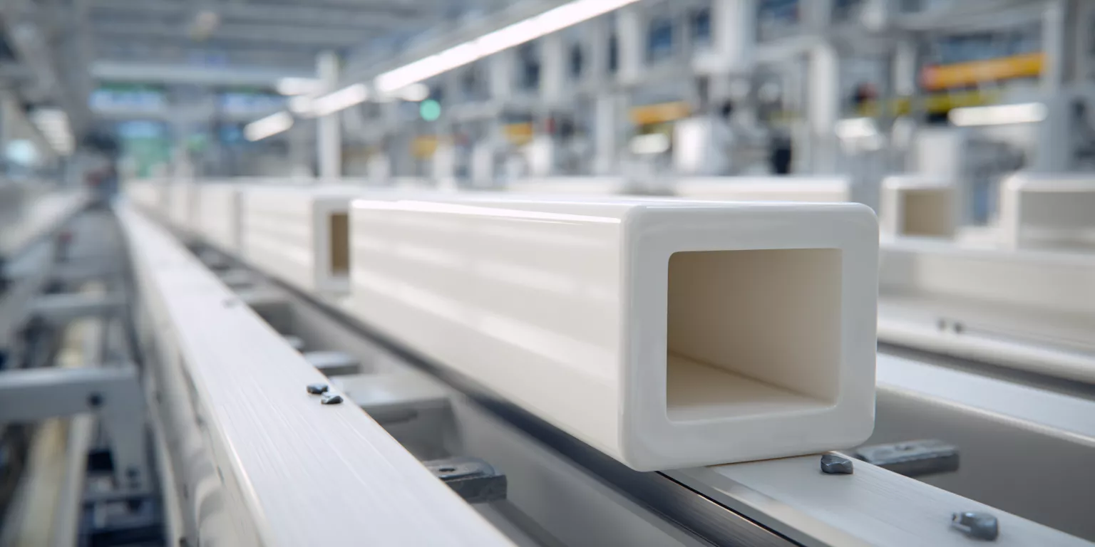 Corundum Square Tubes for Wear-Resistant and Electrically Insulating Guide Structures