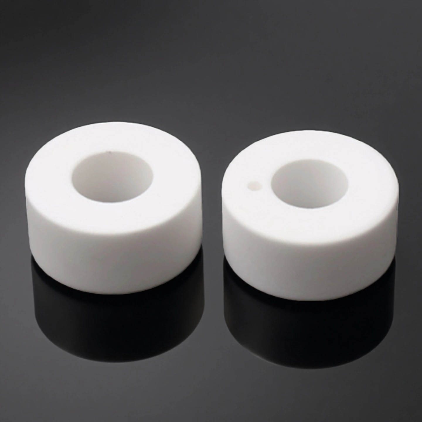 custom machinable glass ceramic ring with stepped interface for fixture alignment