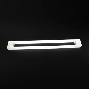 custom 99.8 percent alumina ceramic insulation frame with mounting holes for vacuum and power equipment