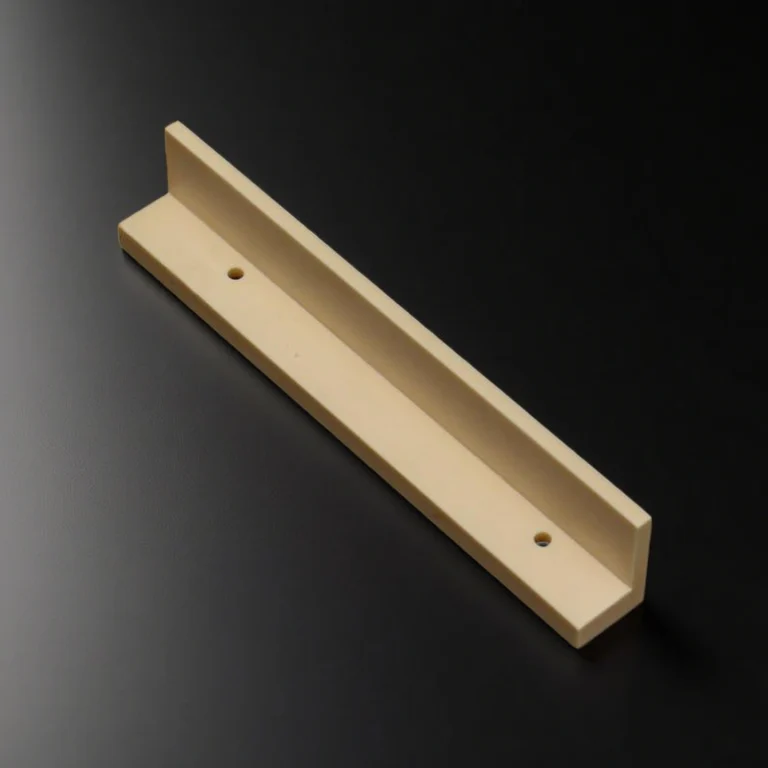 Ground surface on High Purity Alumina Ceramic Guide Rail showing guiding face finish for motion guidance