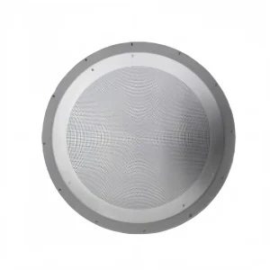 front view of high purity alumina ceramic gas distribution plate with uniform micro-hole pattern