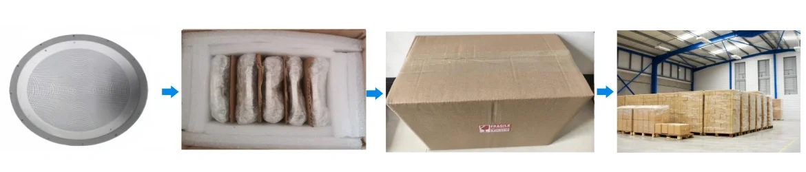 High Purity Alumina Ceramic Gas Distribution Plate Packaging