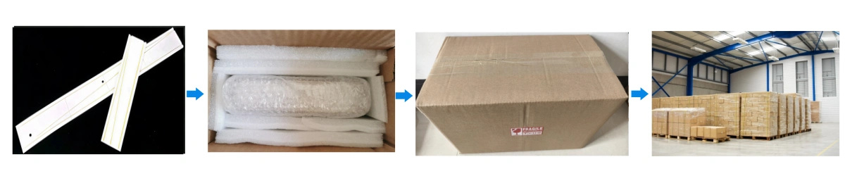 High Purity Alumina Ceramic Slotted Plate Packaging