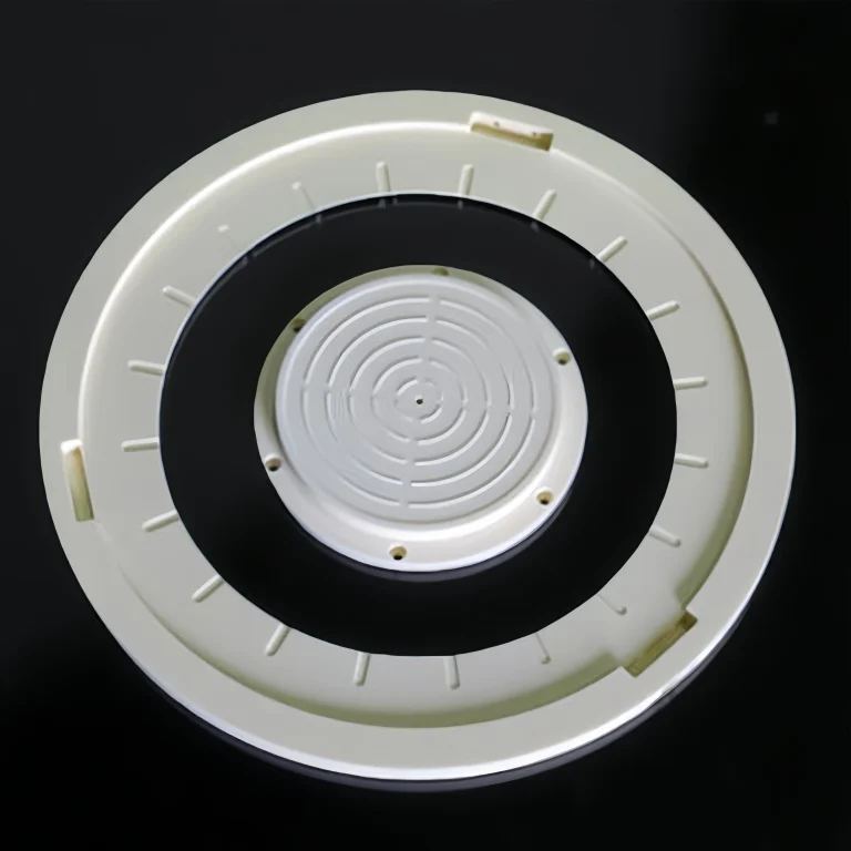 High Purity Alumina Guard Ring top view showing precision OD/ID for vacuum chamber protection