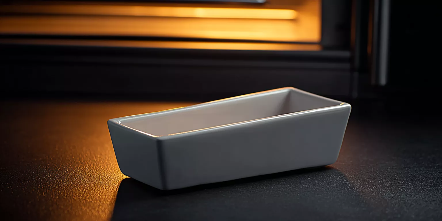 High purity alumina crucible boat material surface close-up High purity alumina crucible boat material surface close-up